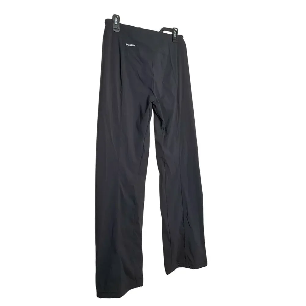 Columbia Omni-Shield Wide Leg Pants Mid Rise‎ Zip Pocket Black Womens Size 8 NEW - Picture 2 of 6